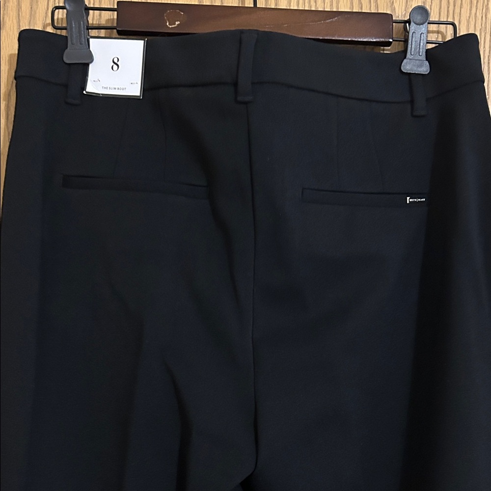 White House Black Market Black Boot Cut Pants - Picture 2 of 5